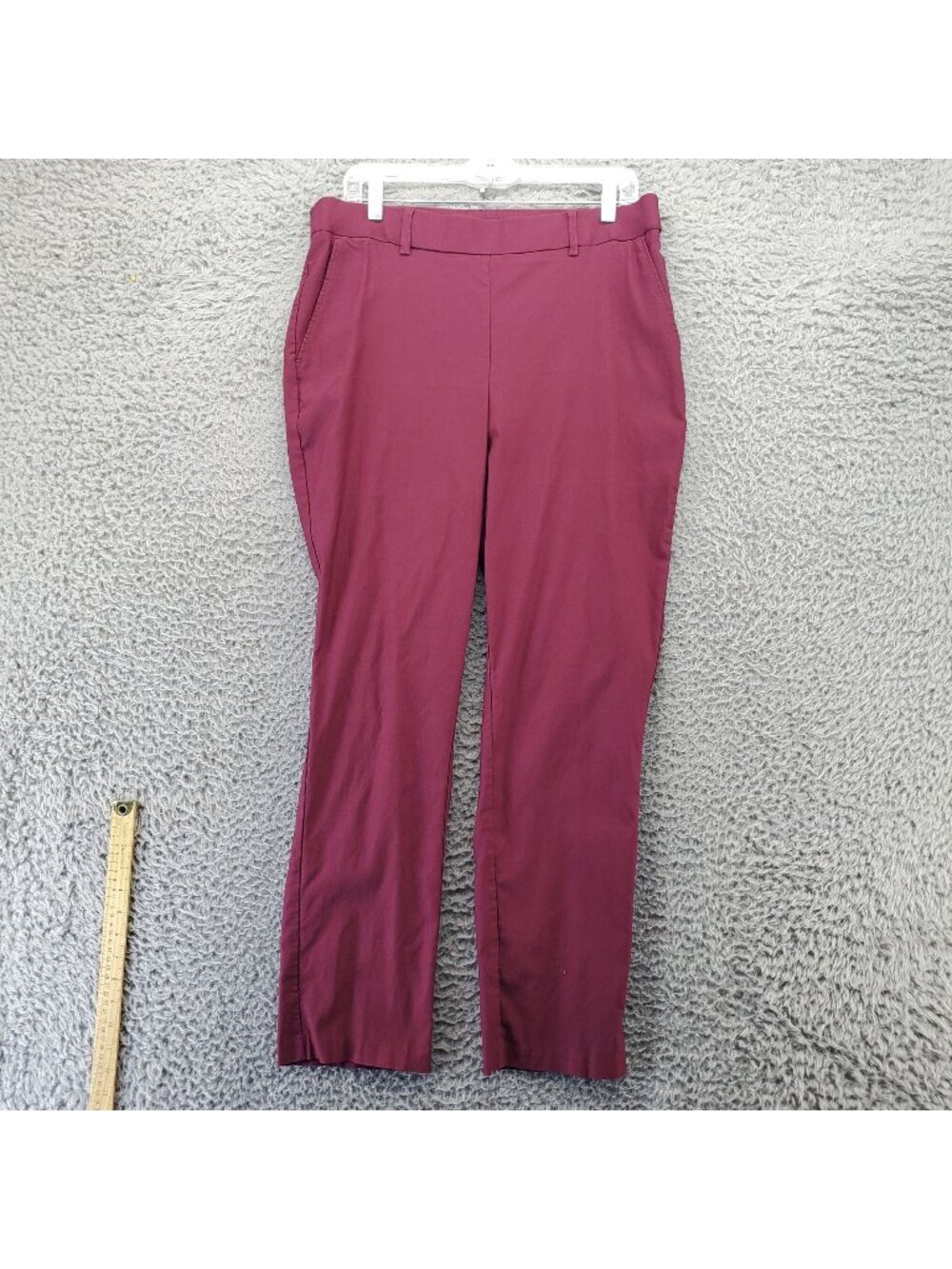 Rafaella Pants Womens 14 Purple Straight Leg Stretch Machine Washable